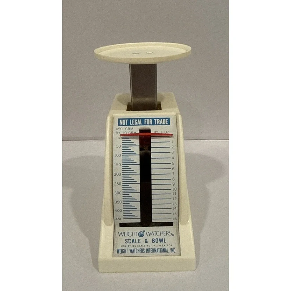 Vintage Weight Watchers Mechanical Scale Hard Plastic IDL Carlstadt NJ USA‎